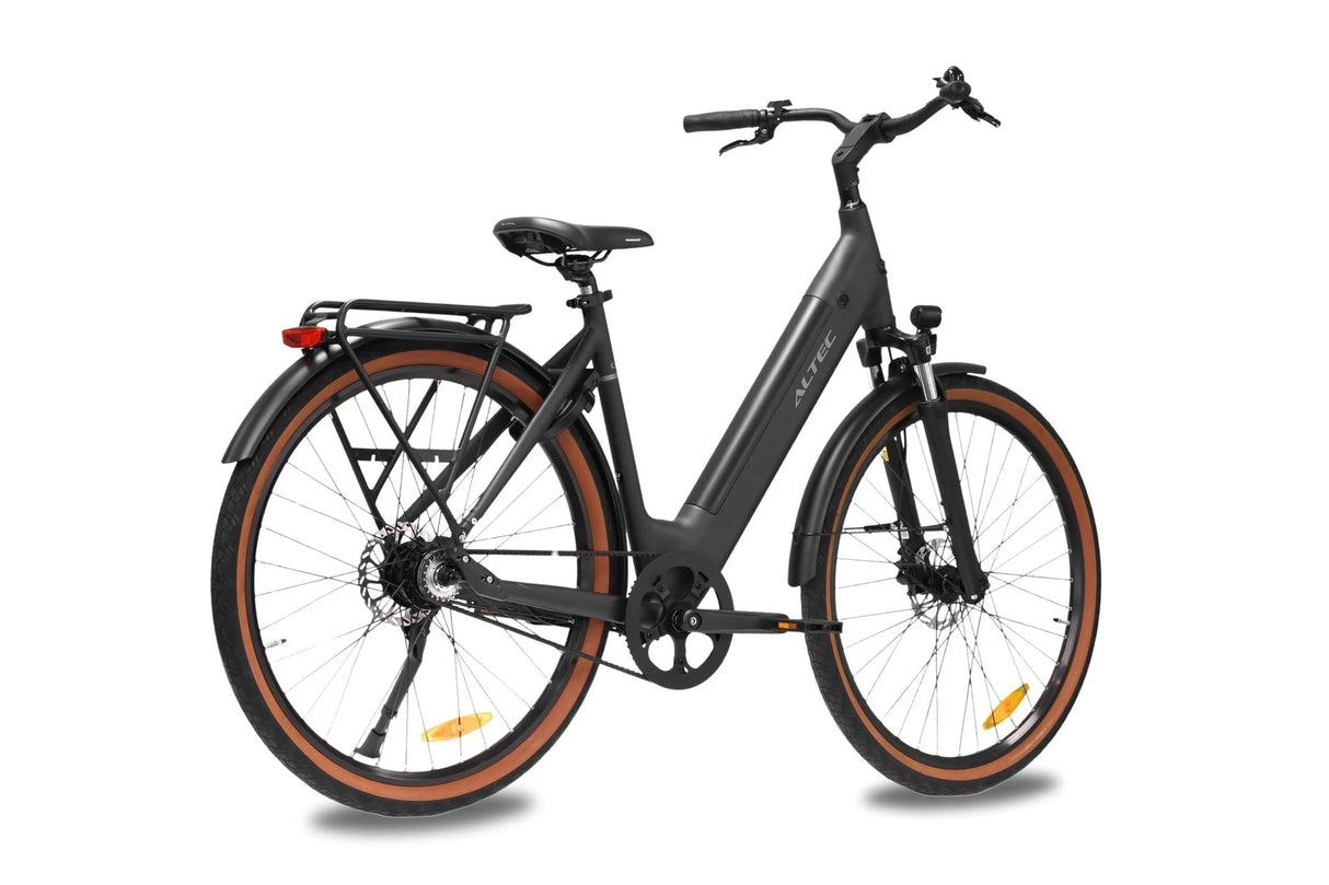 Altec Cento Elektrische Dames Fiets 28 inch Mat Zwart Intube Accu