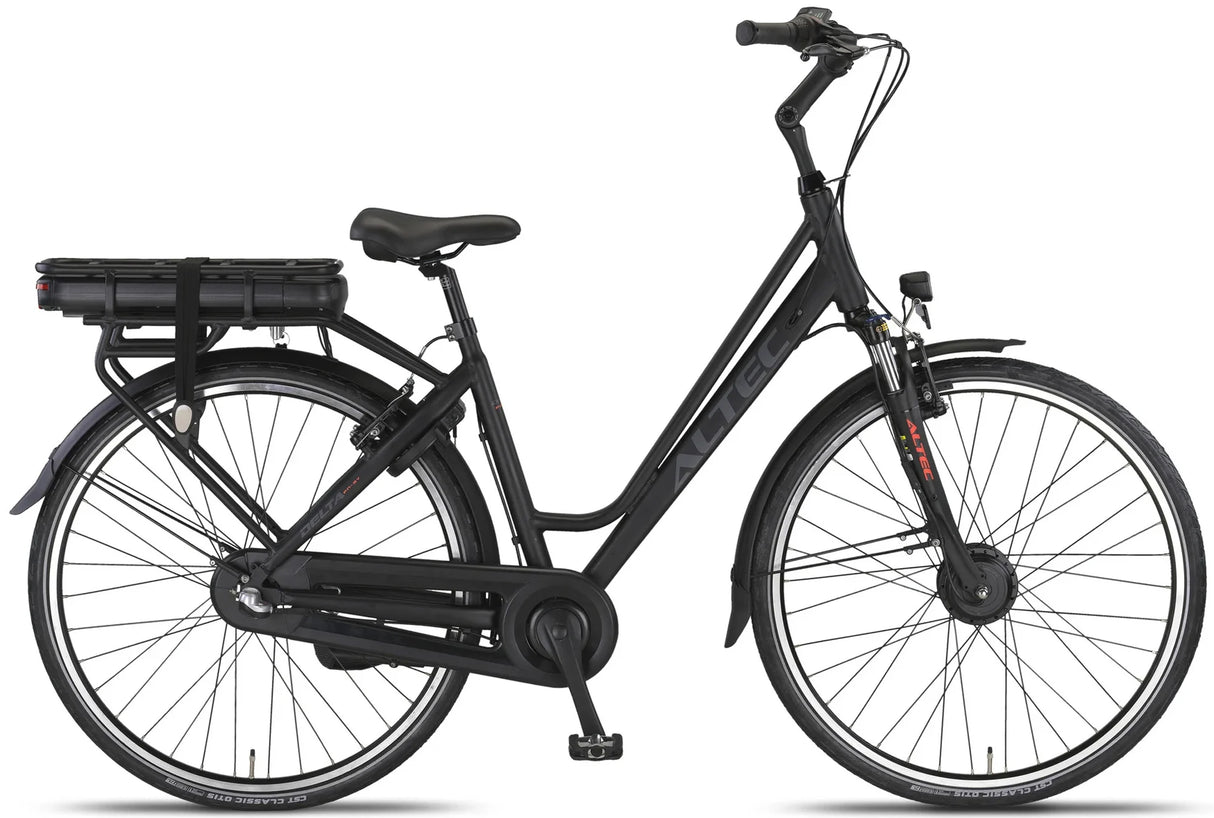 Altec Delta Elektrische dames fiets mat zwart e-bike