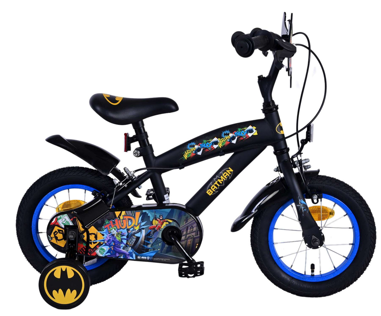 Batman Kinderfiets - Jongens 12 inch - Zwart - Twee handremmen