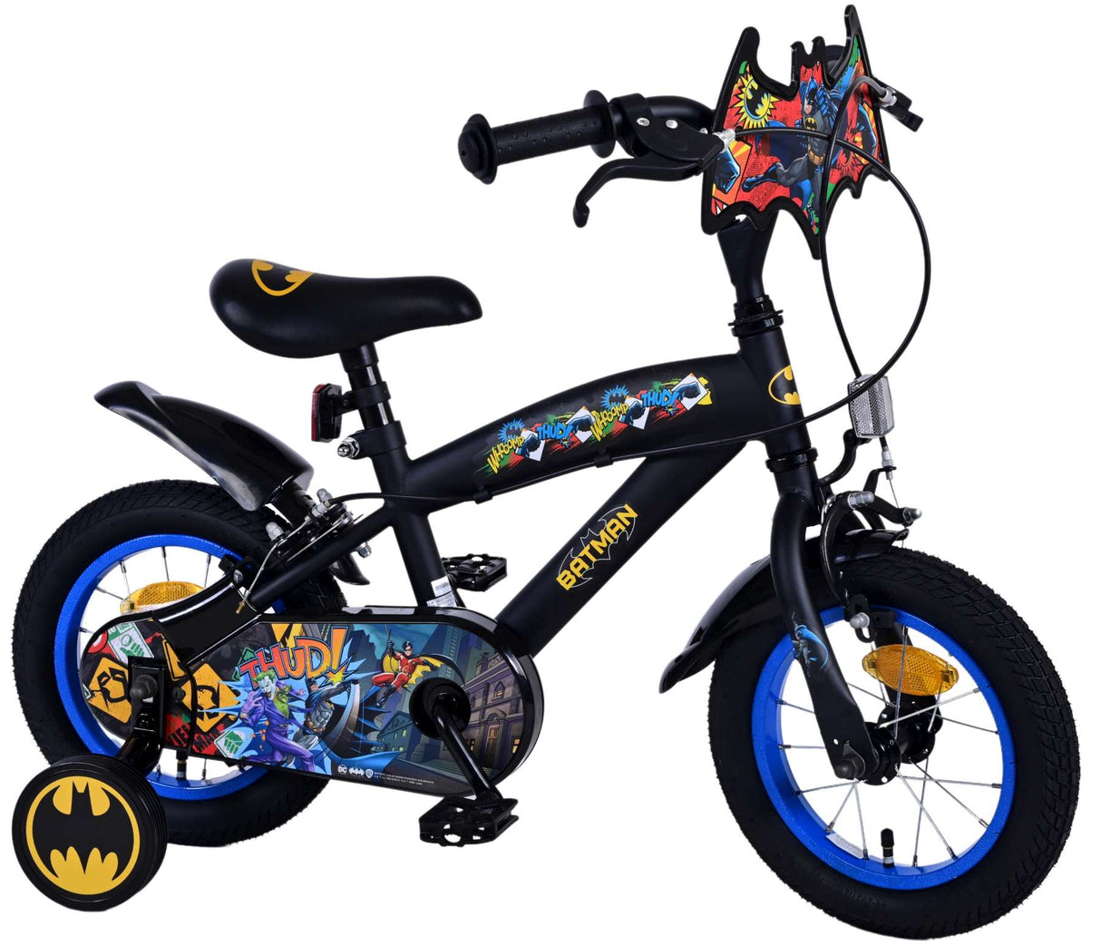 Batman Kinderfiets - Jongens 12 inch - Zwart - Twee handremmen