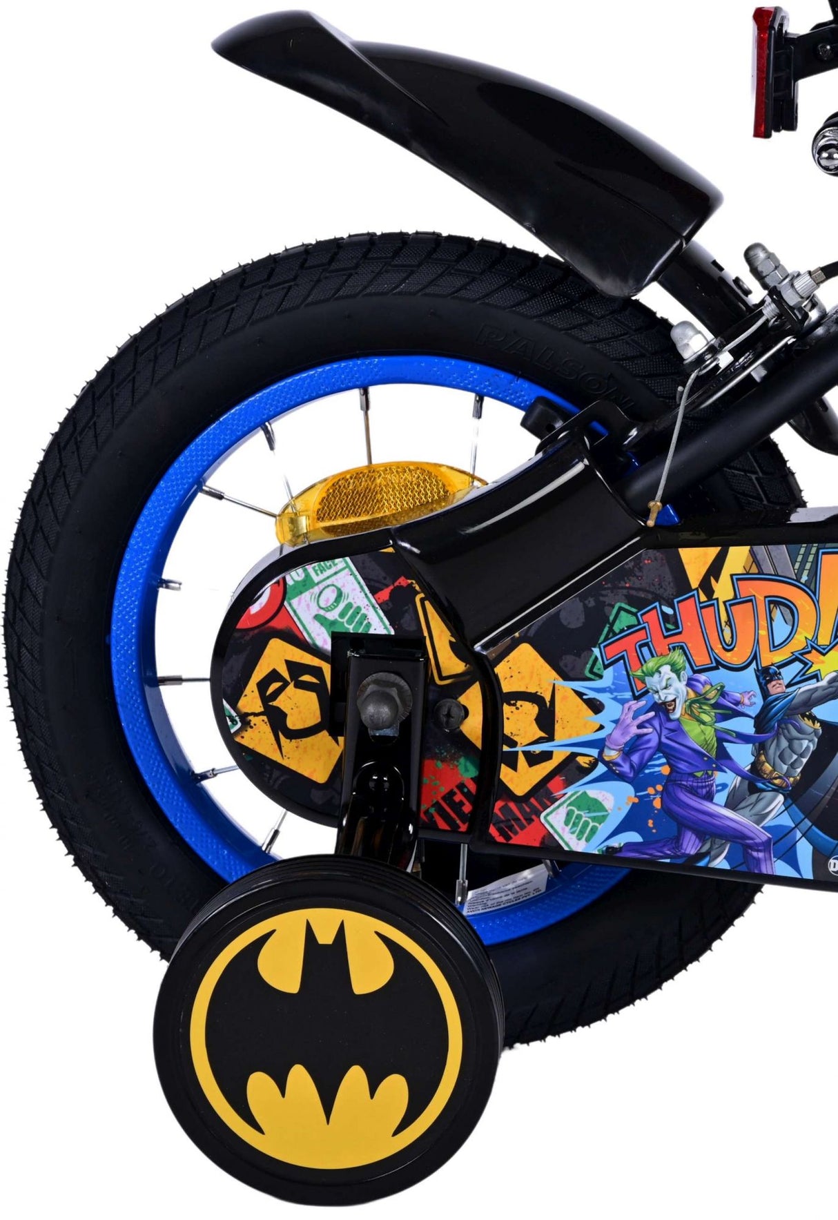 Batman Kinderfiets - Jongens 12 inch - Zwart - Twee handremmen
