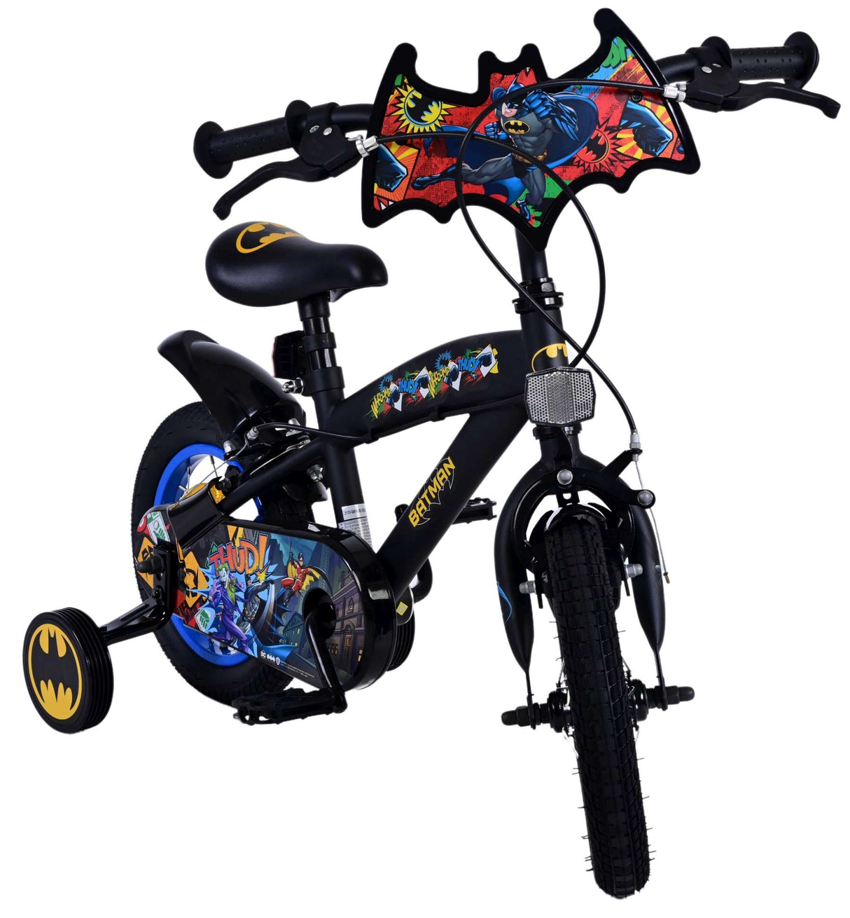 Batman Kinderfiets - Jongens 12 inch - Zwart - Twee handremmen