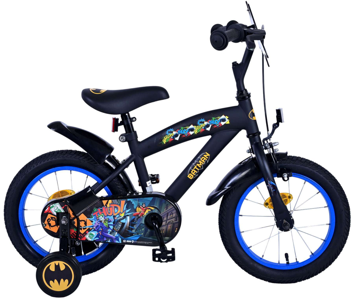 Batman Kinderfiets Jongens fiets 14 inch Zwart