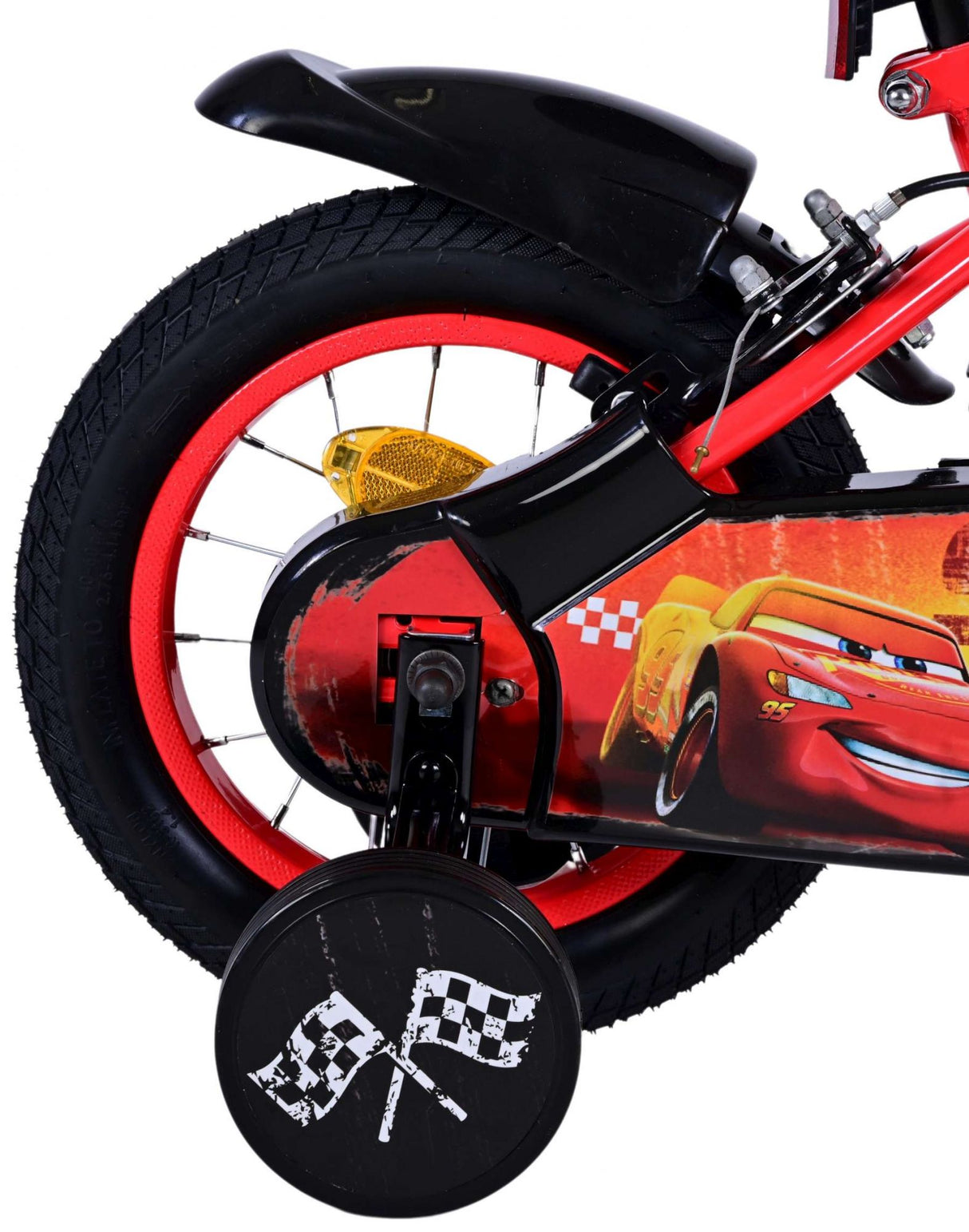 Disney Cars Kinderfiets - Jongens 12 inch - Twee handremmen