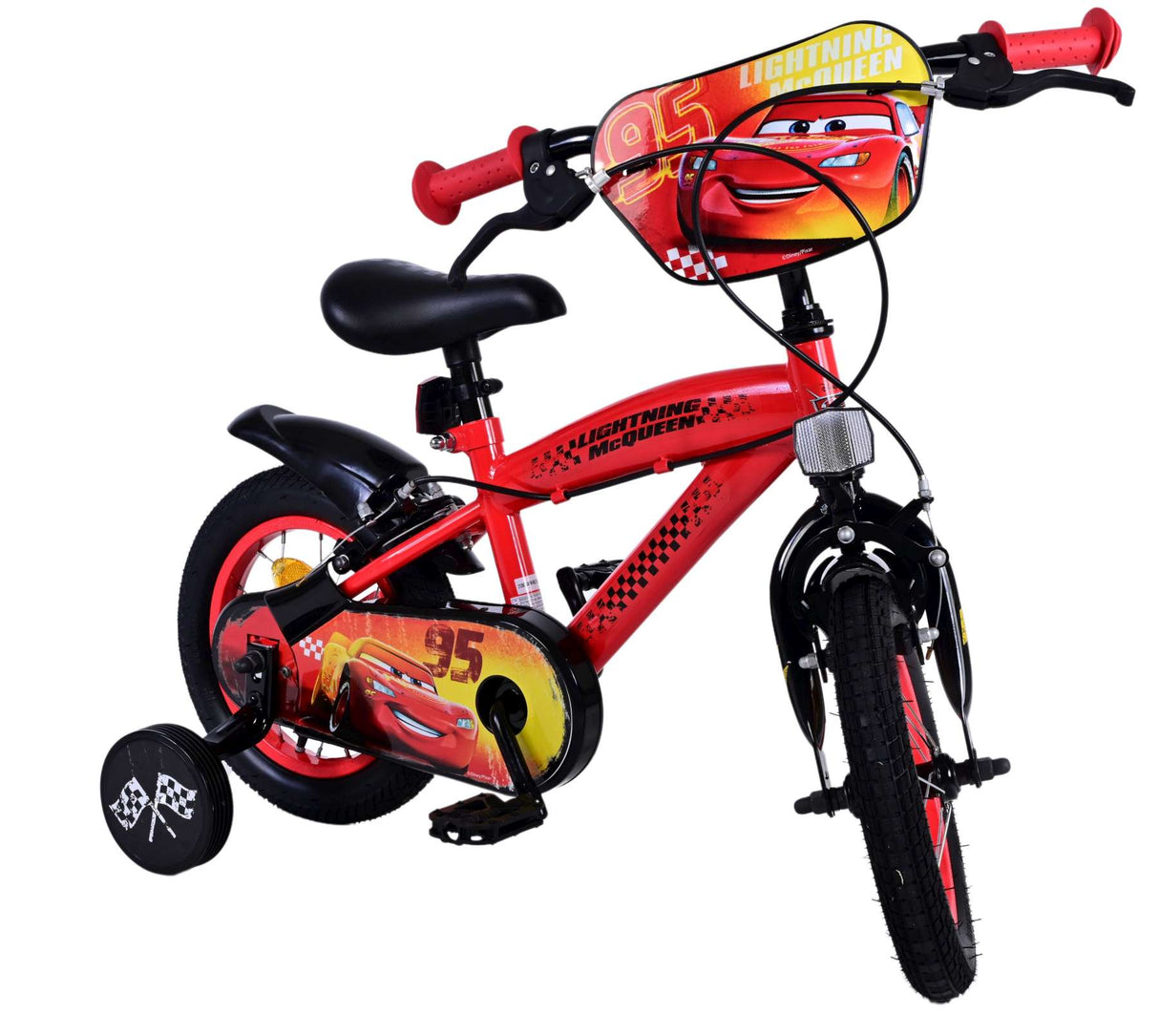 Disney Cars Kinderfiets - Jongens 12 inch - Twee handremmen
