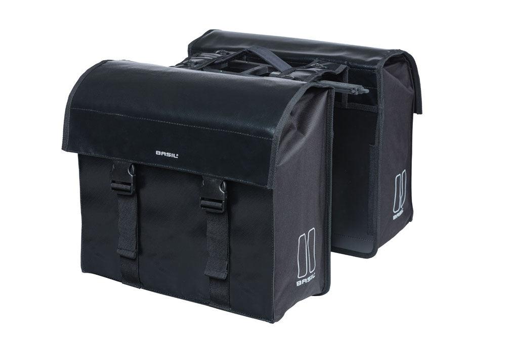 Dubbele Fietstas Basil Urban Load MIK 48-53L Black