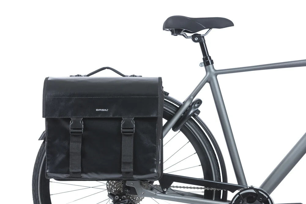 Dubbele Fietstas Basil Urban Load MIK 48-53L Black