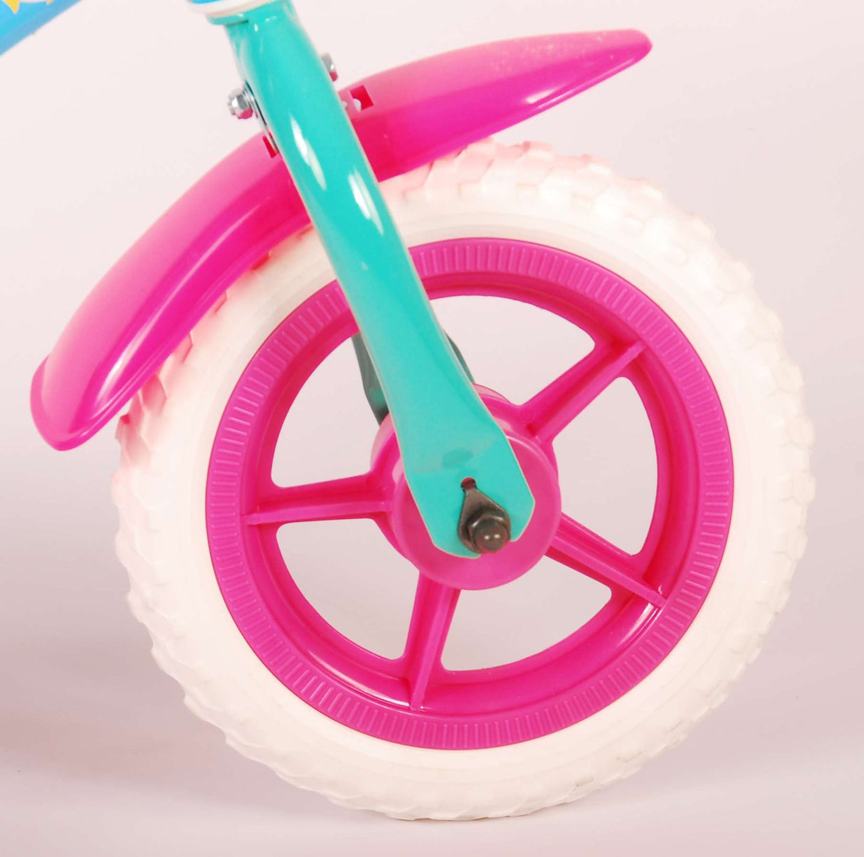 Ocean Kinderfiets - Meisjes - 10 inch - Roze Blauw - Doortrapper