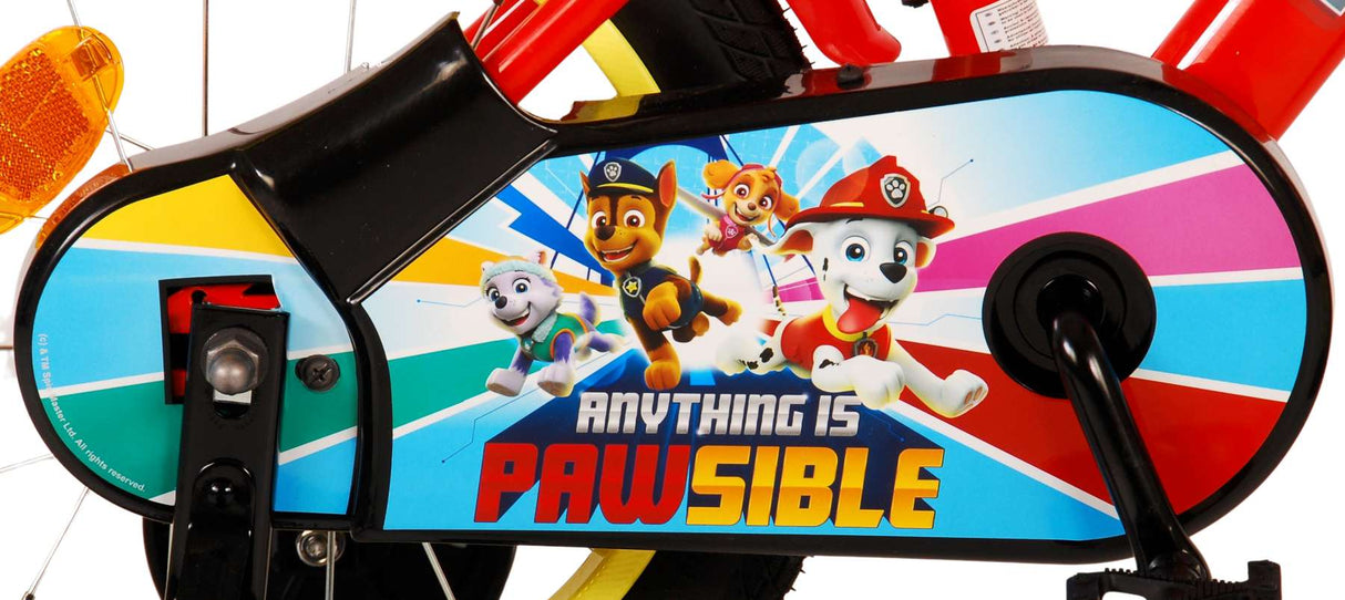 Paw Patrol Kinderfiets Jongens fiets 14 inch Rood/Blauw