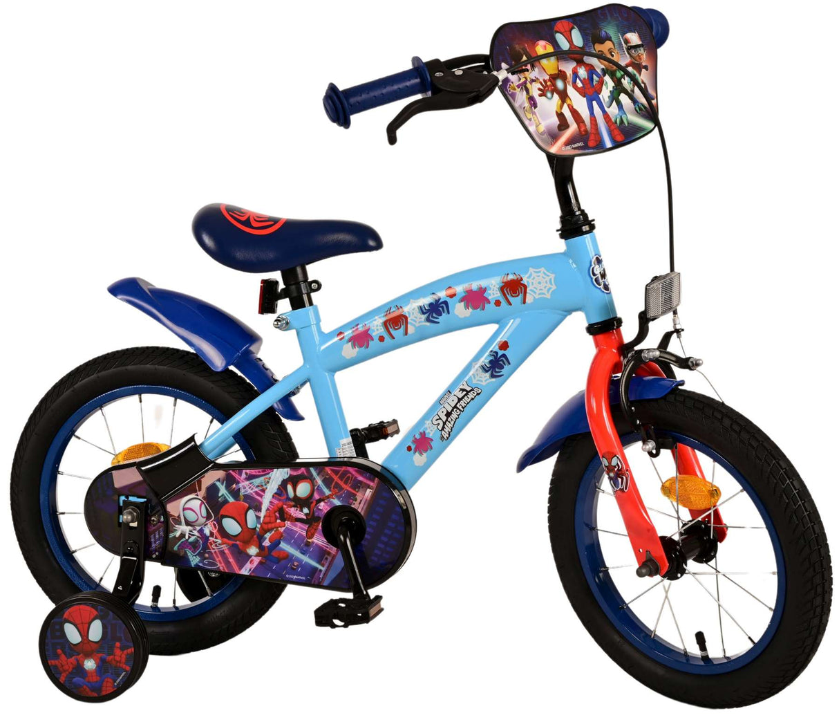 Spidey Kinderfiets Jongens Fiets 14 inch Blauw