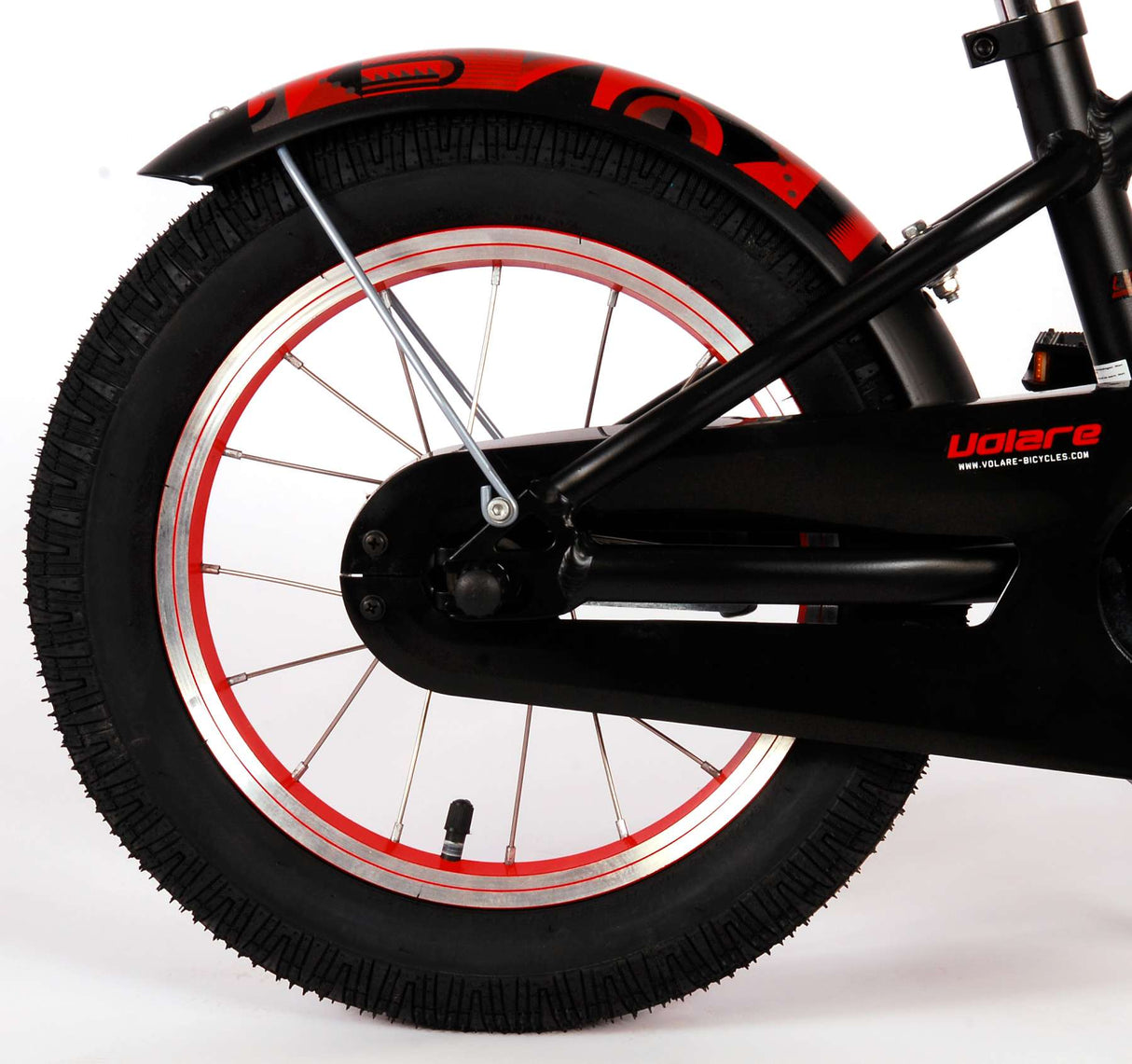 Volare Miracle Cruiser Kinderfiets Jongens fiets 14 inch Mat Zwart