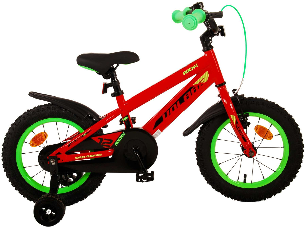 Volare Rocky Kinderfiets Jongens fiets rood 14 inch