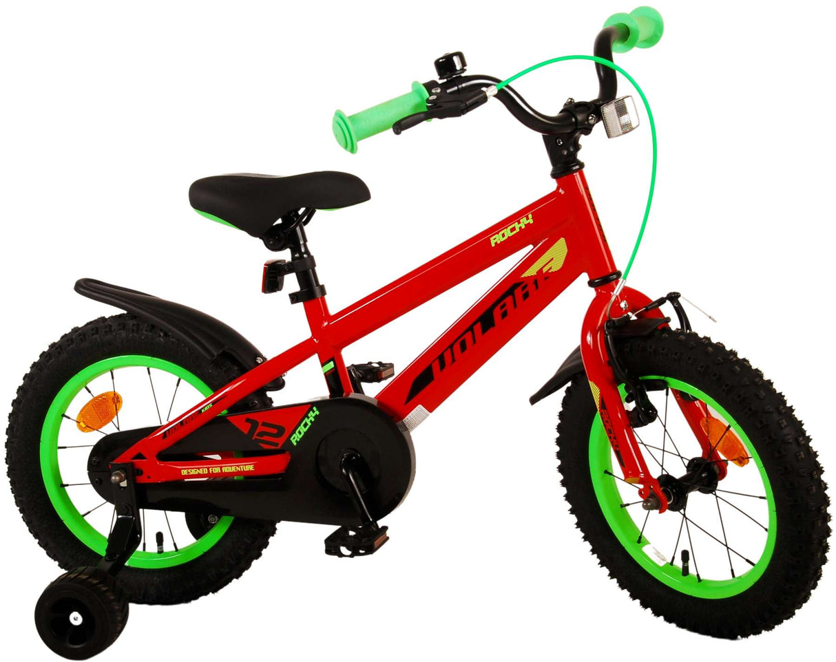 Volare Rocky Kinderfiets Jongens fiets rood 14 inch