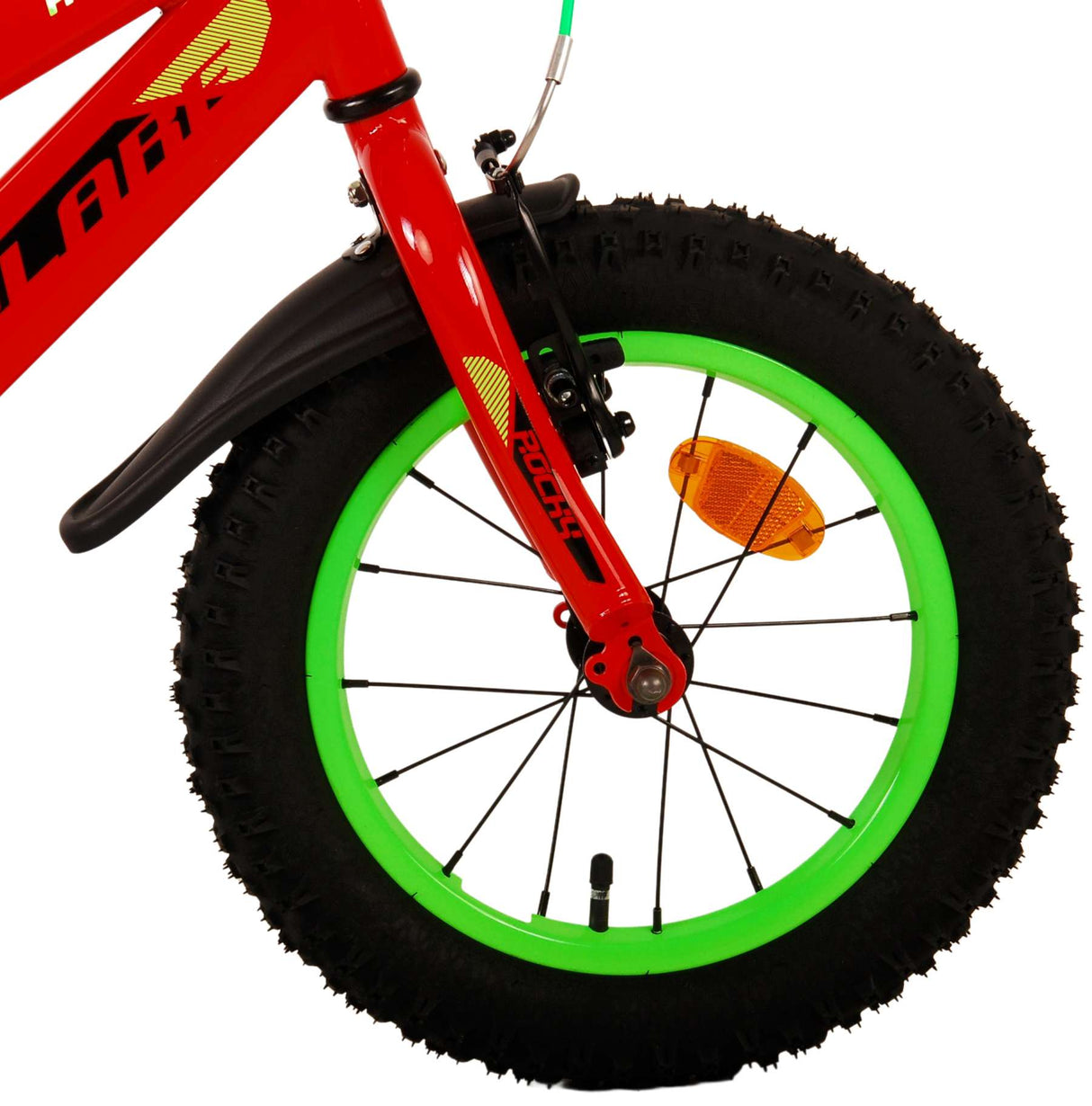 Volare Rocky Kinderfiets Jongens fiets rood 14 inch