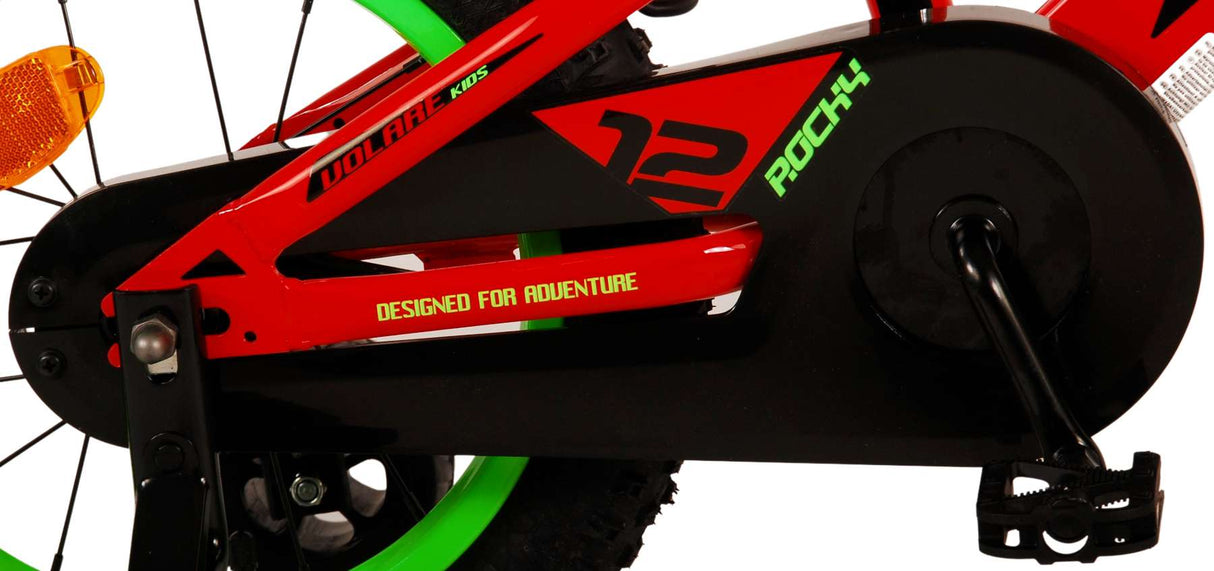 Volare Rocky Kinderfiets Jongens fiets rood 14 inch