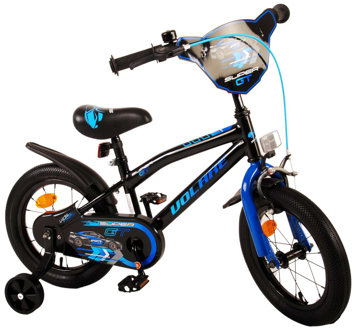 Volare Super GT Kinderfiets Jongens fiets blauw 14inch