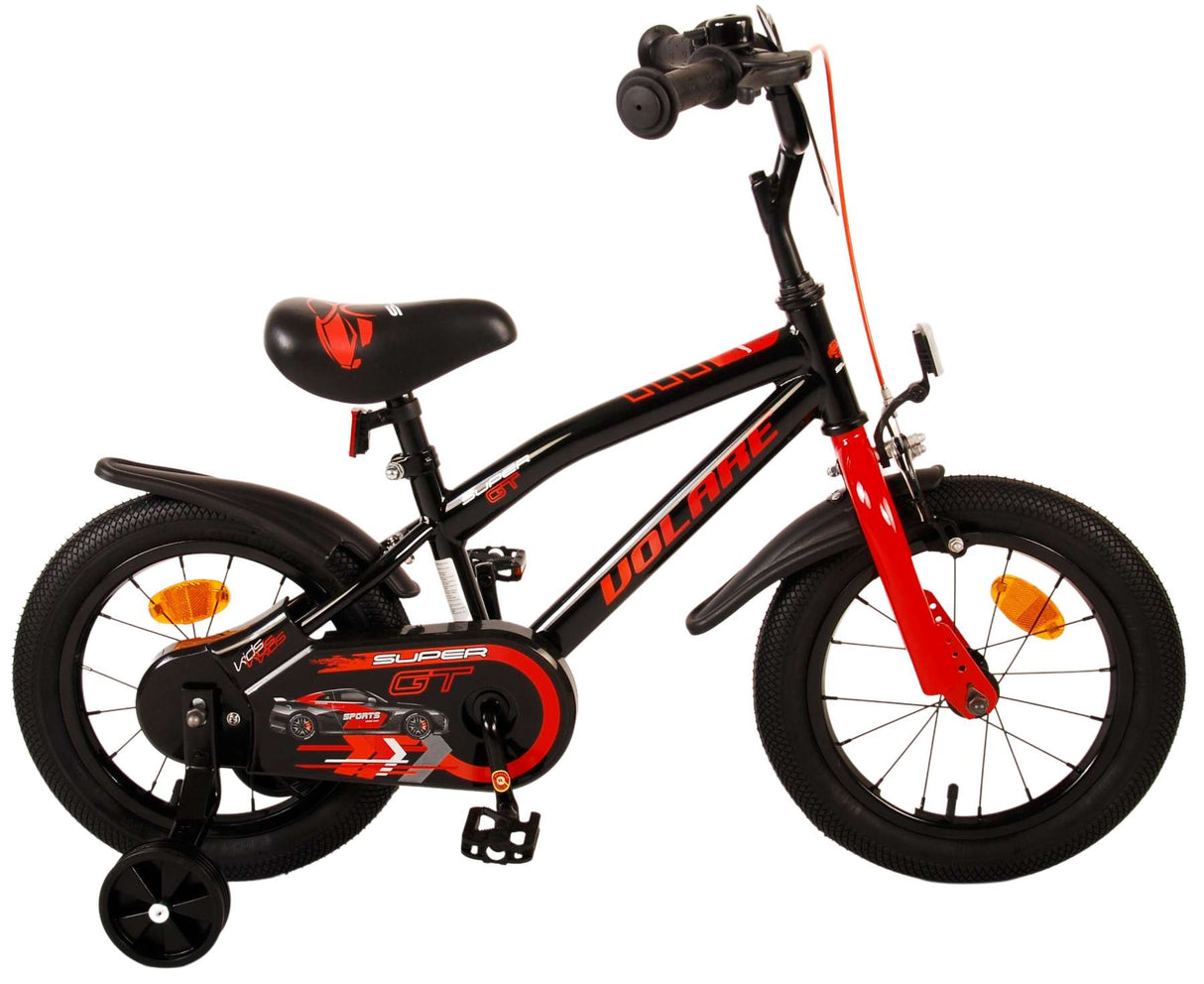 Volare Super GT Kinderfiets Jongens fiets Rood 14 inch