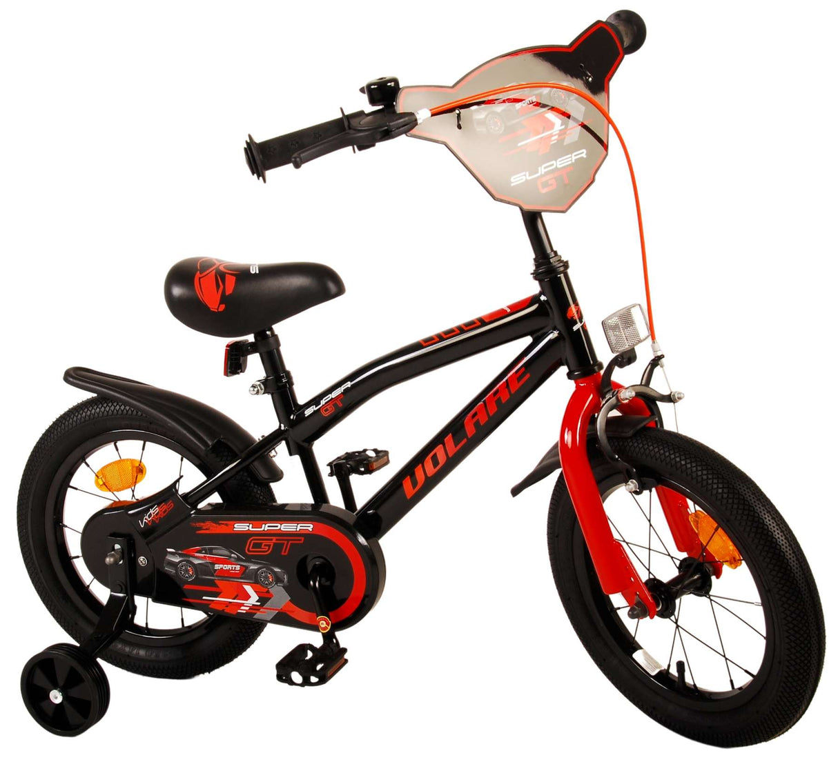 Volare Super GT Kinderfiets Jongens fiets Rood 14 inch