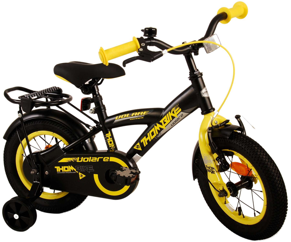 Volare Thombike Kinderfiets - Jongens 12 inch - Zwart Geel