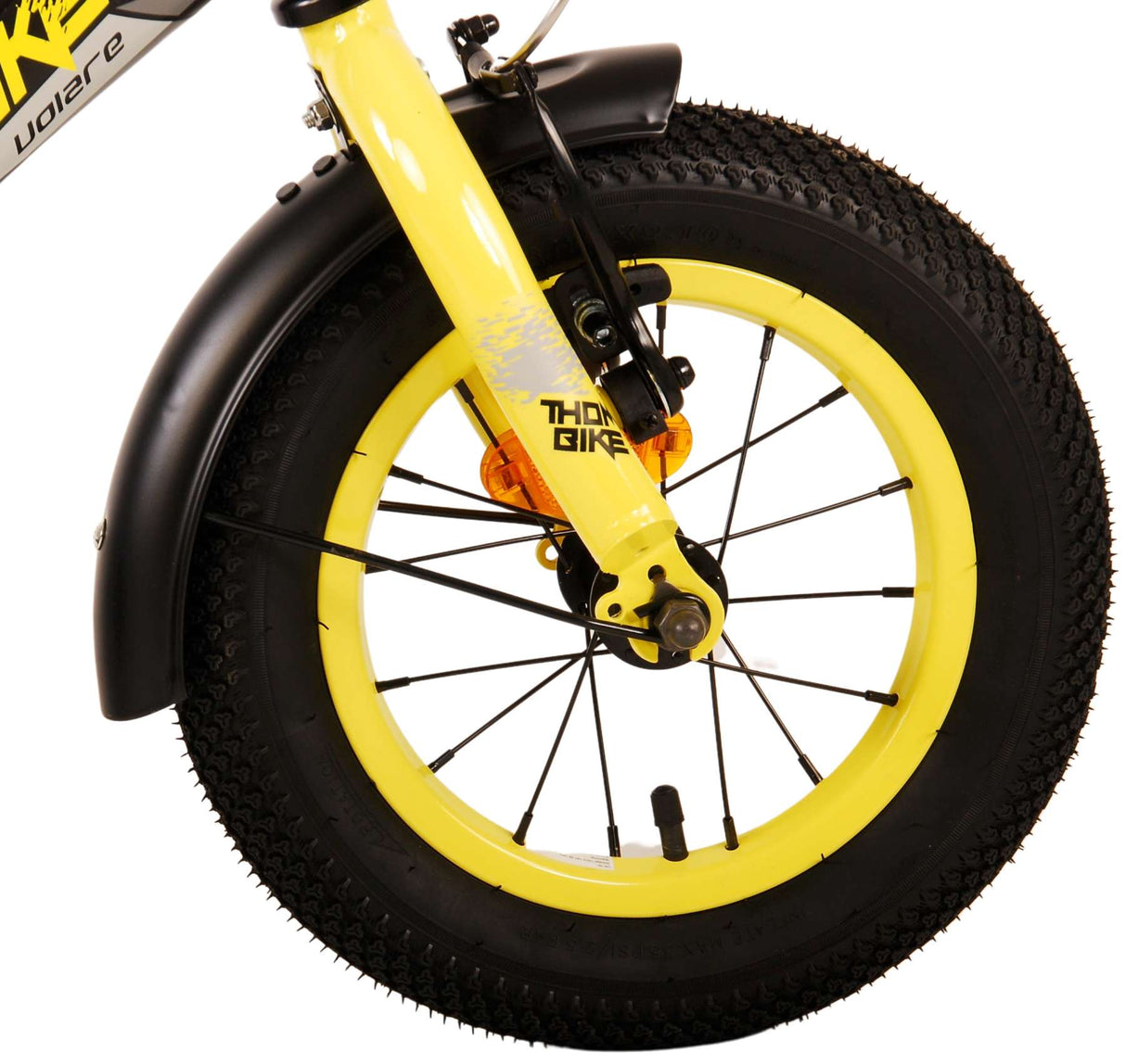 Volare Thombike Kinderfiets - Jongens 12 inch - Zwart Geel