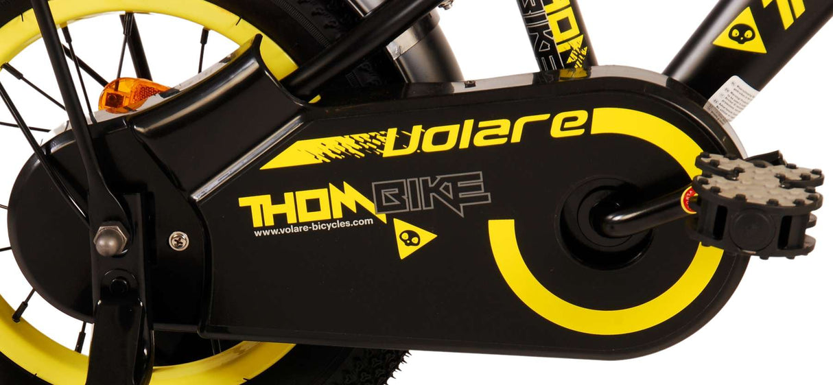 Volare Thombike Kinderfiets - Jongens 12 inch - Zwart Geel