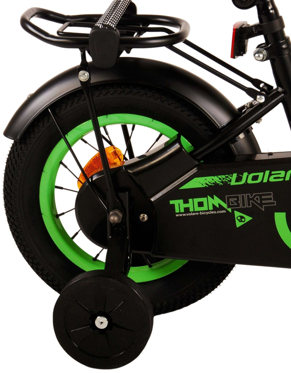 Volare Thombike Kinderfiets - Jongens 12 inch - Zwart Groen