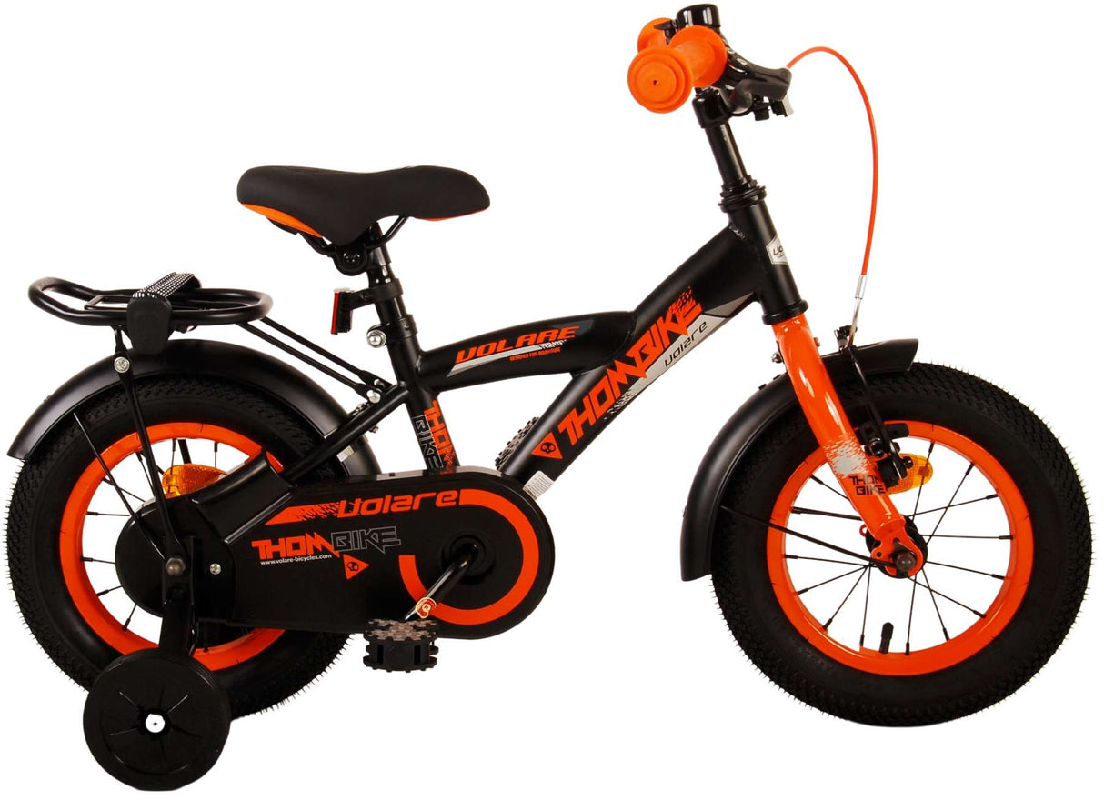 Volare Thombike Kinderfiets - Jongens 12 inch - Zwart Oranje