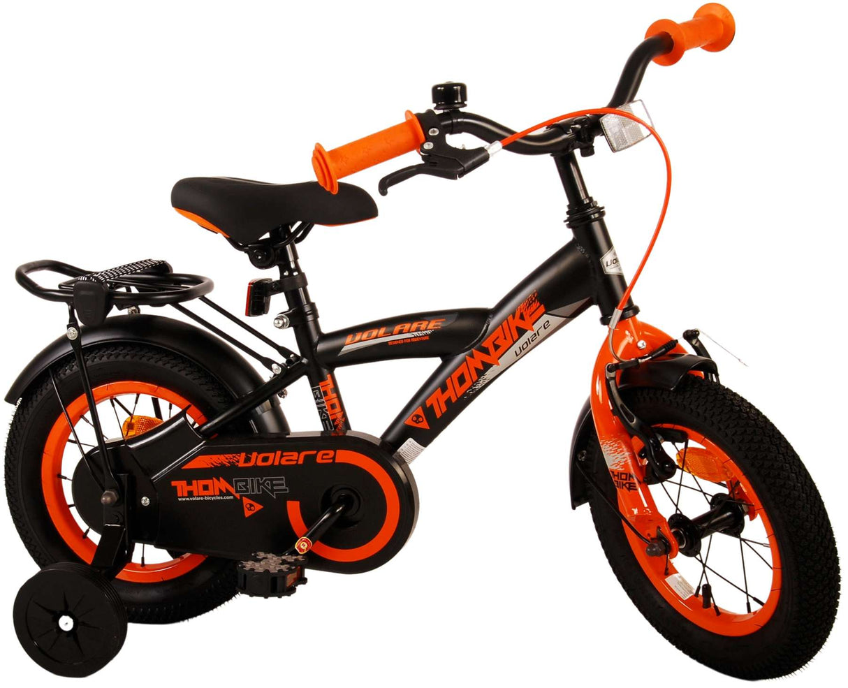 Volare Thombike Kinderfiets - Jongens 12 inch - Zwart Oranje