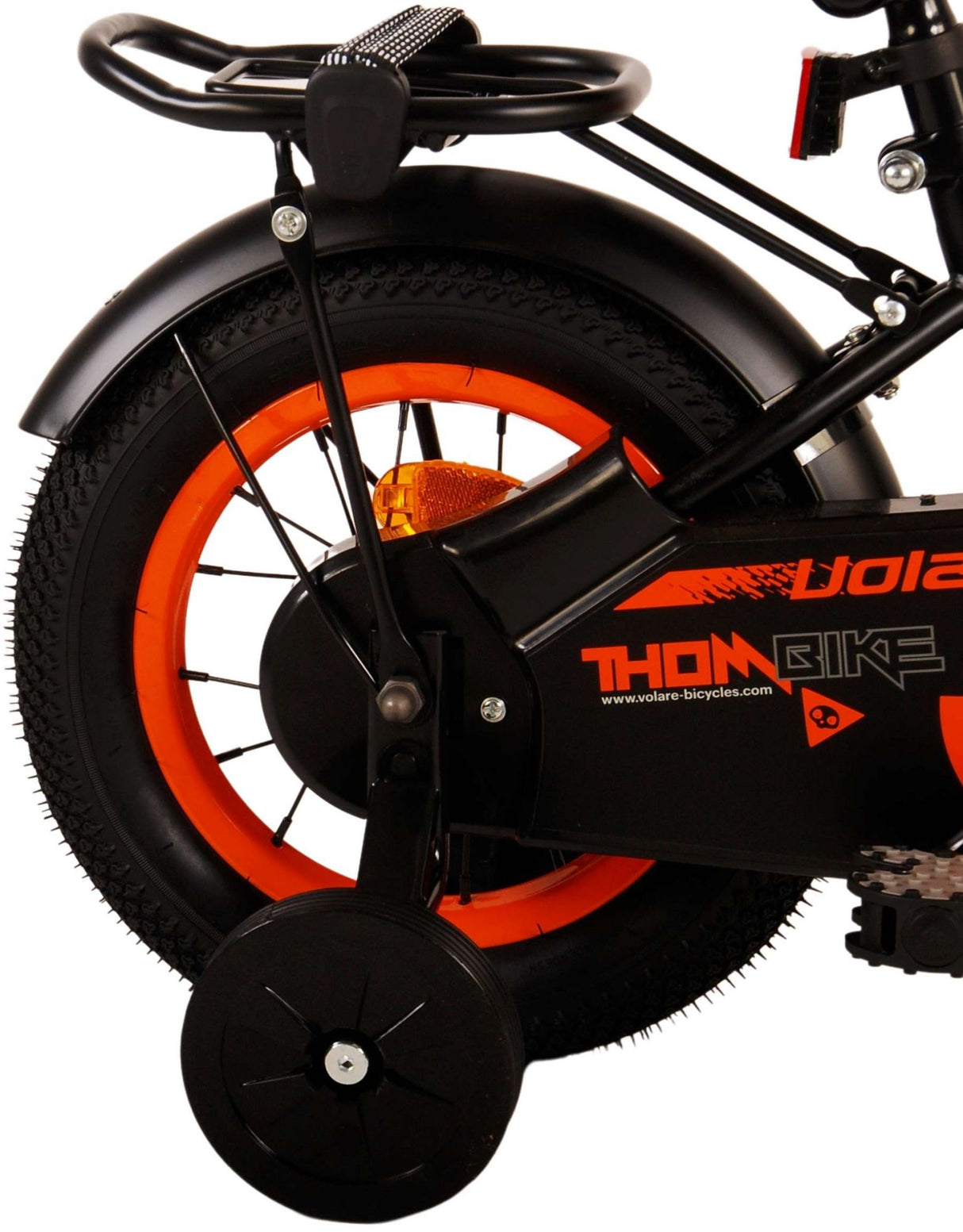 Volare Thombike Kinderfiets - Jongens 12 inch - Zwart Oranje