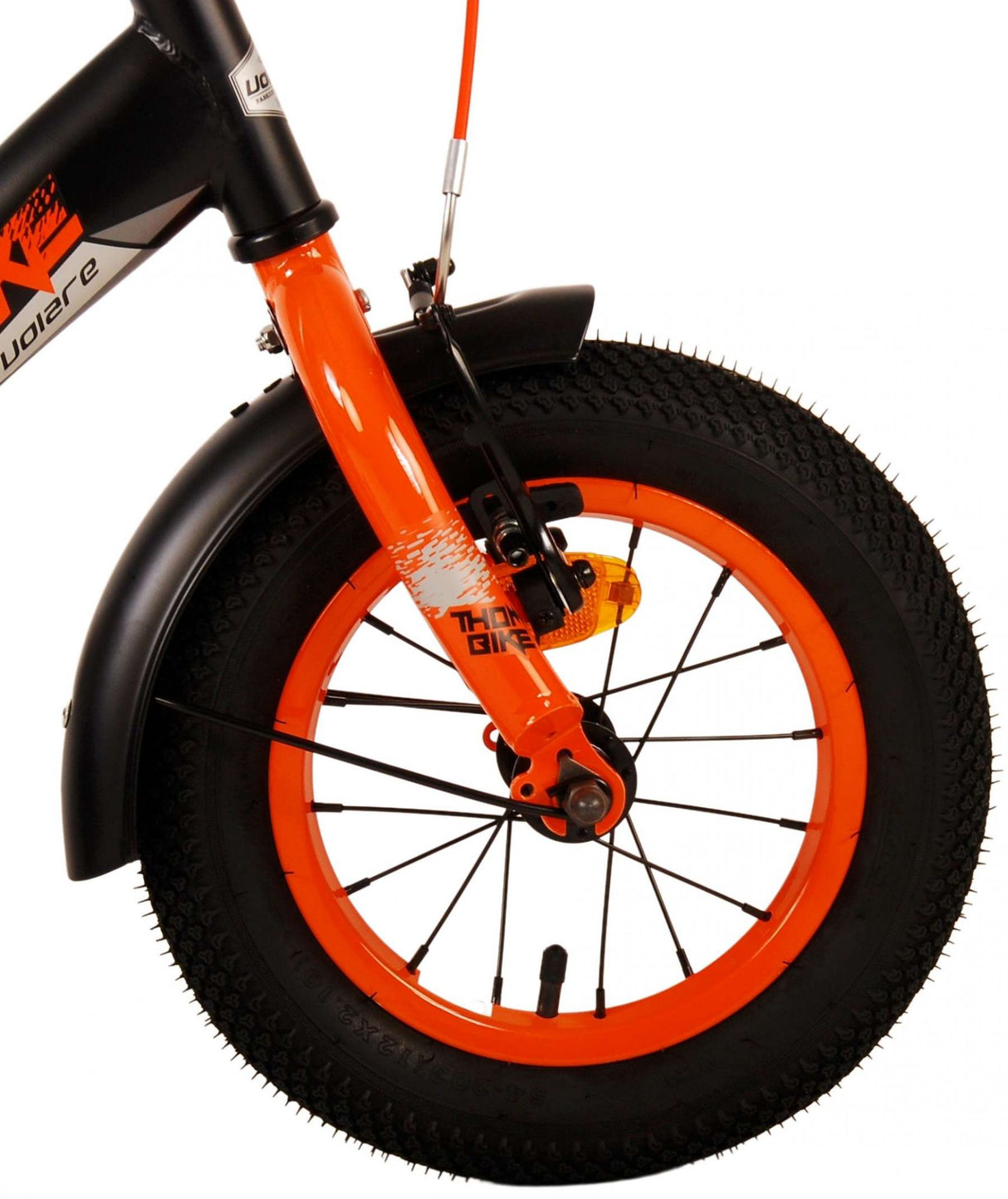 Volare Thombike Kinderfiets - Jongens 12 inch - Zwart Oranje