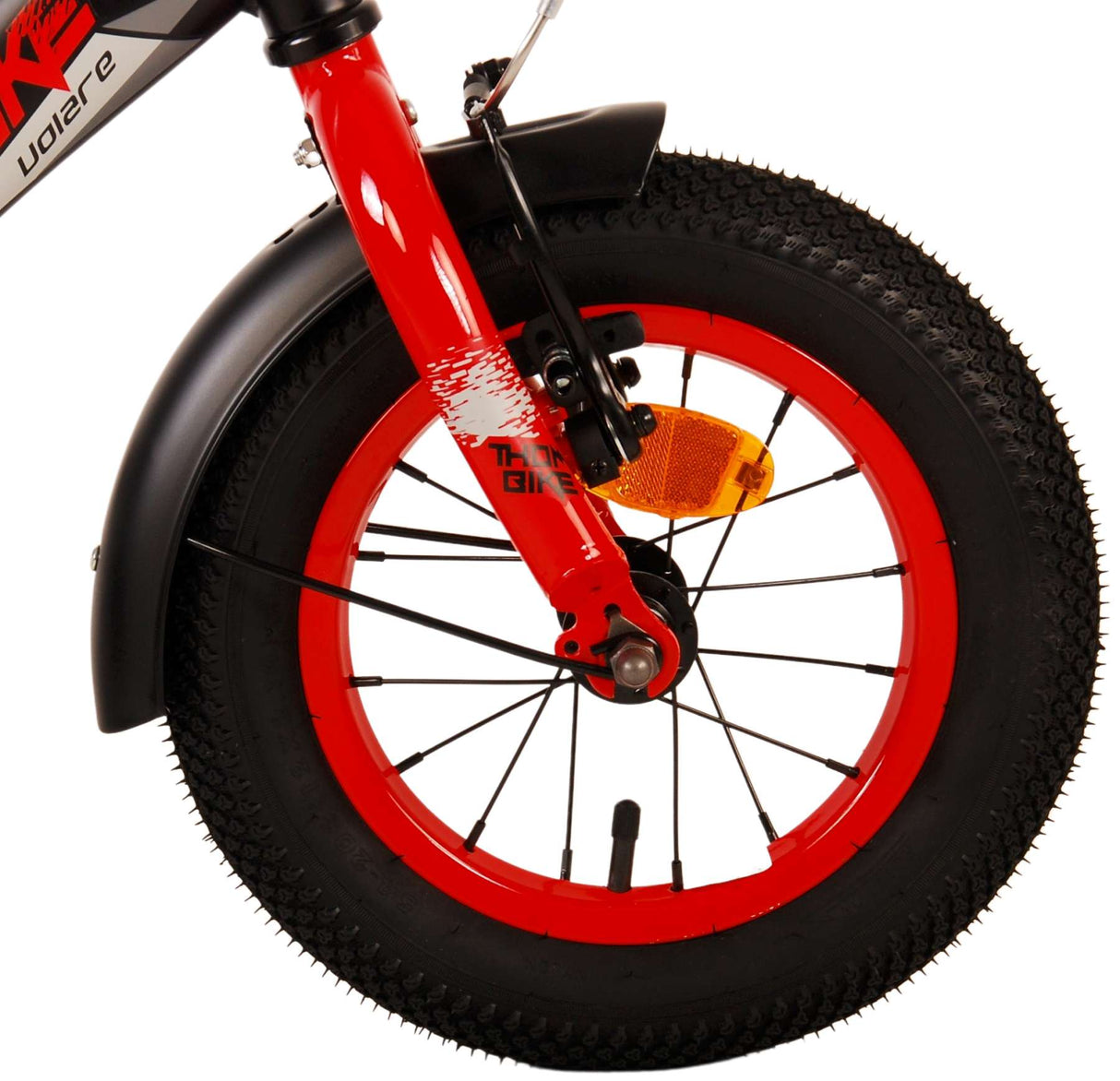 Volare Thombike Kinderfiets - Jongens 12 inch - Zwart Rood