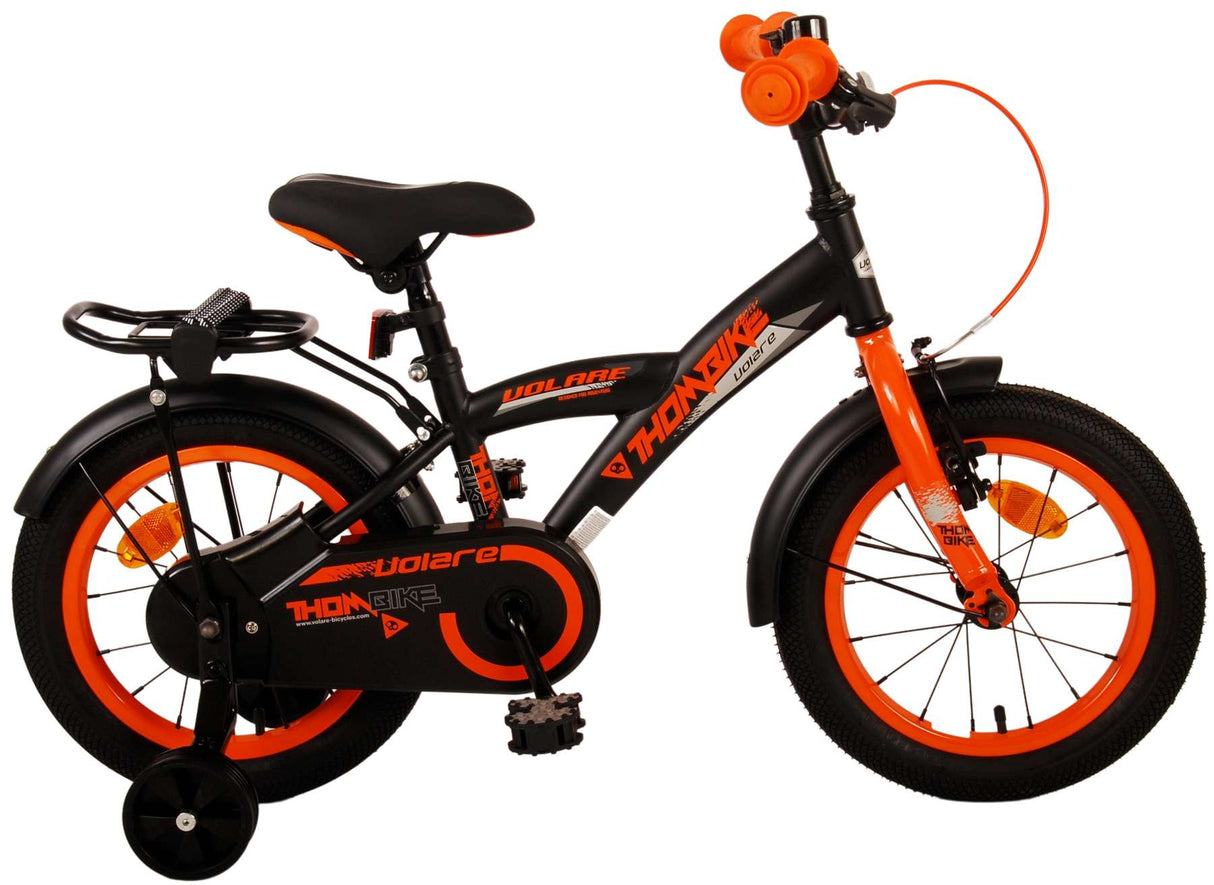 Volare Thombike Kinderfiets Jongens fiets 14 inch Zwart Oranje