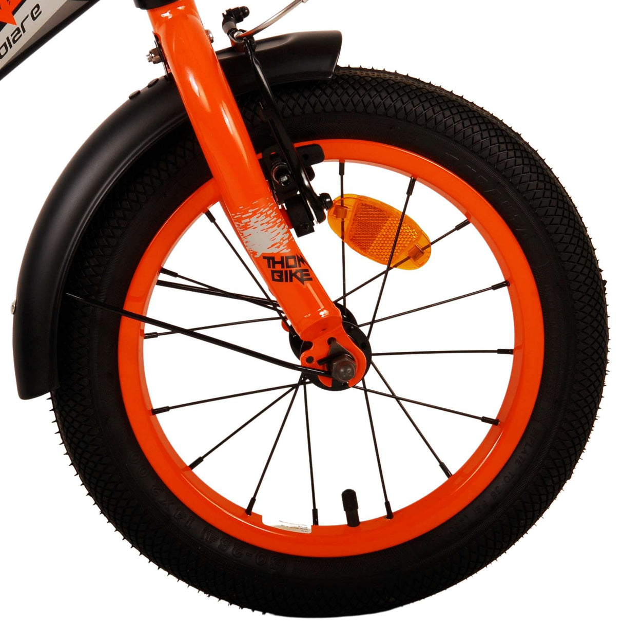 Volare Thombike Kinderfiets Jongens fiets 14 inch Zwart Oranje