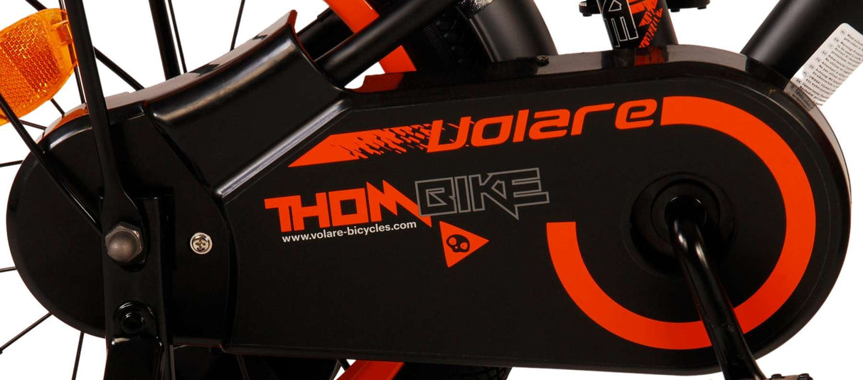 Volare Thombike Kinderfiets Jongens fiets 14 inch Zwart Oranje