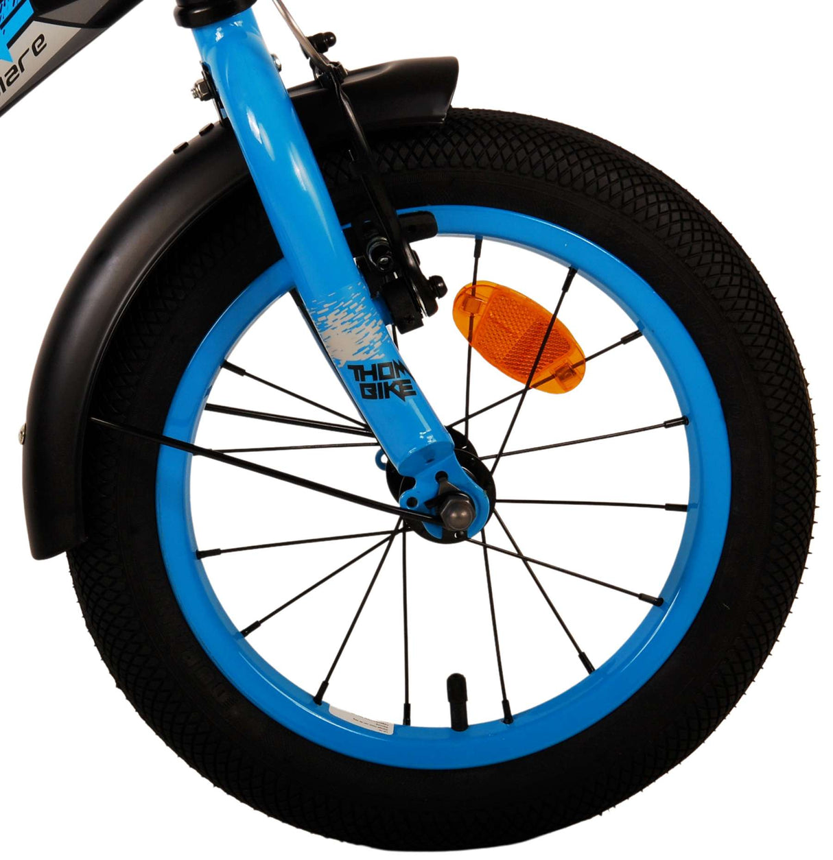 Volare Thombike Kinderfiets Jongens fiets Zwart Blauw 14 inch
