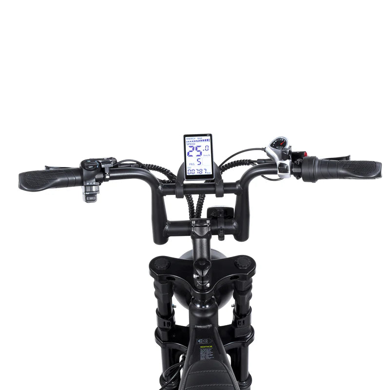 OUXI V8. Fatbike mat zwart