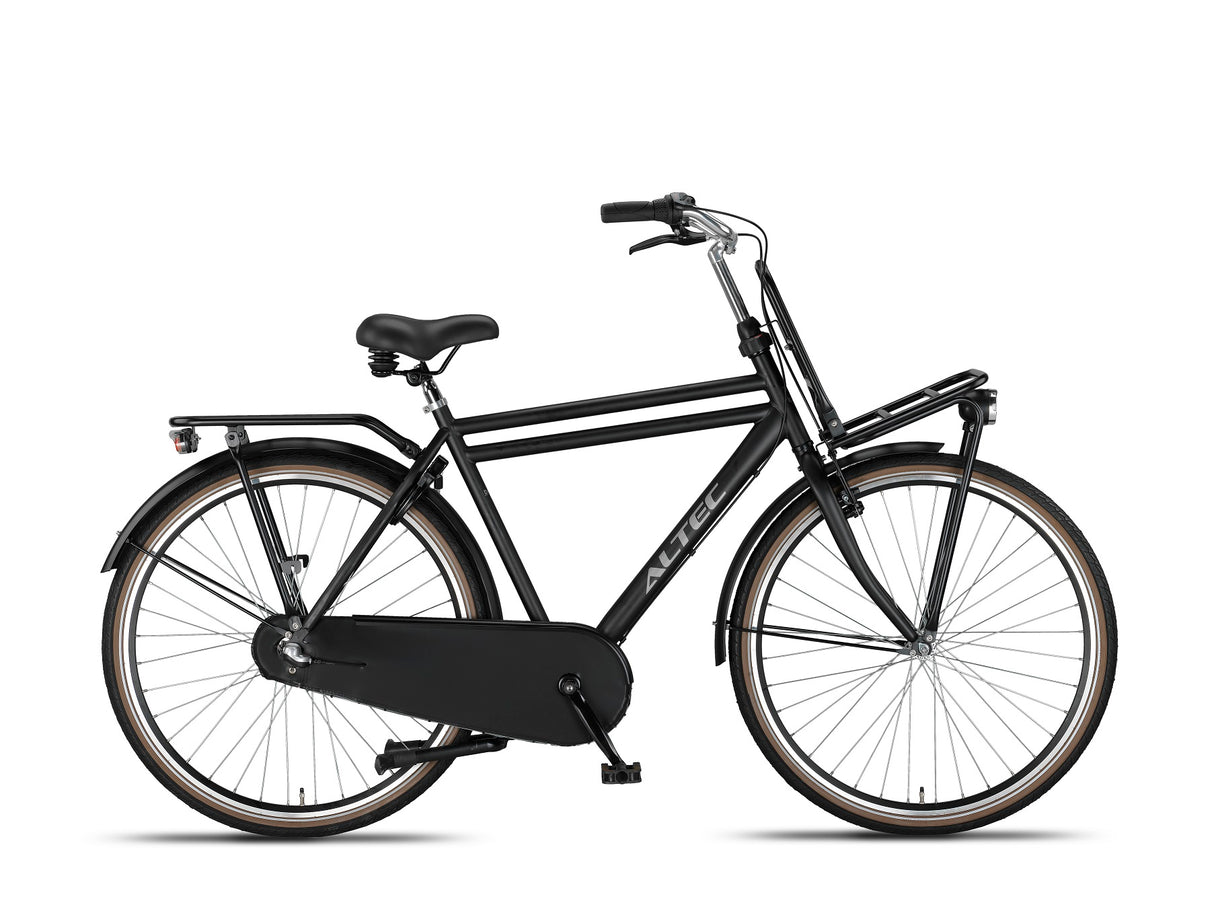 Altec Dutch 28inch Transportfiets N-3 Heren 50cm Mat zwart