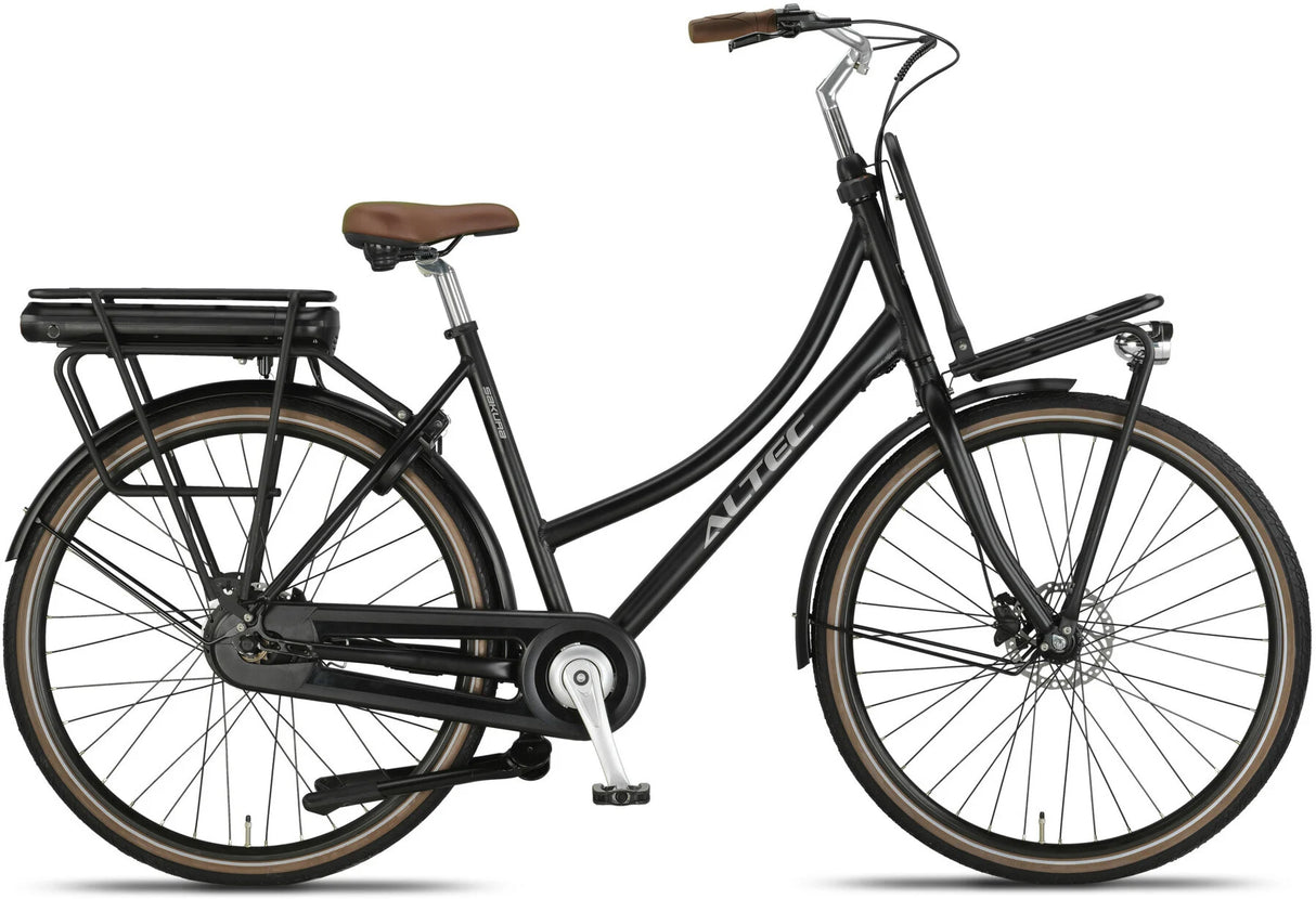 Altec Sakura dames fiets e-bike 28inch 53cm 468Wh Achterwielmotor HYD Mat Zwart