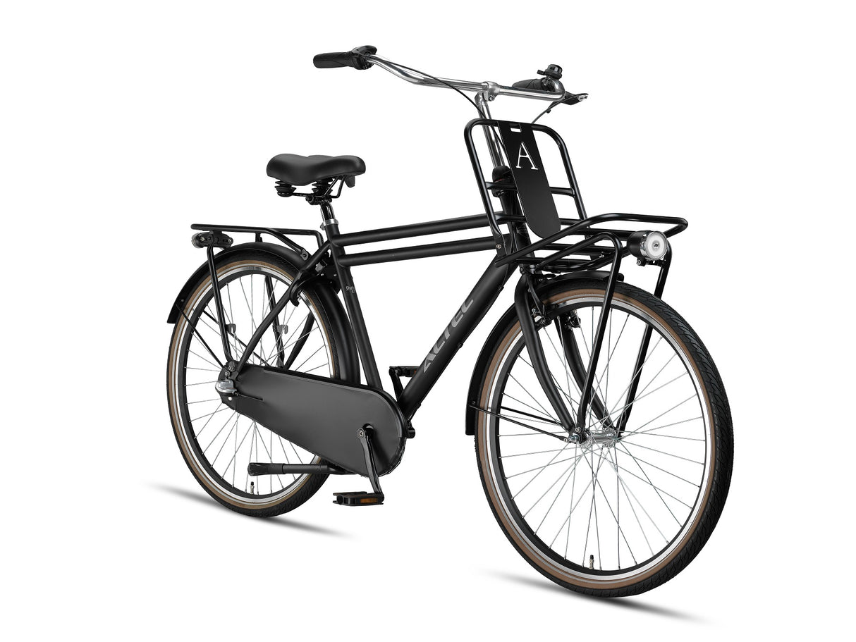 Altec Dutch 28inch Transportfiets N-3 Heren 50cm Mat zwart