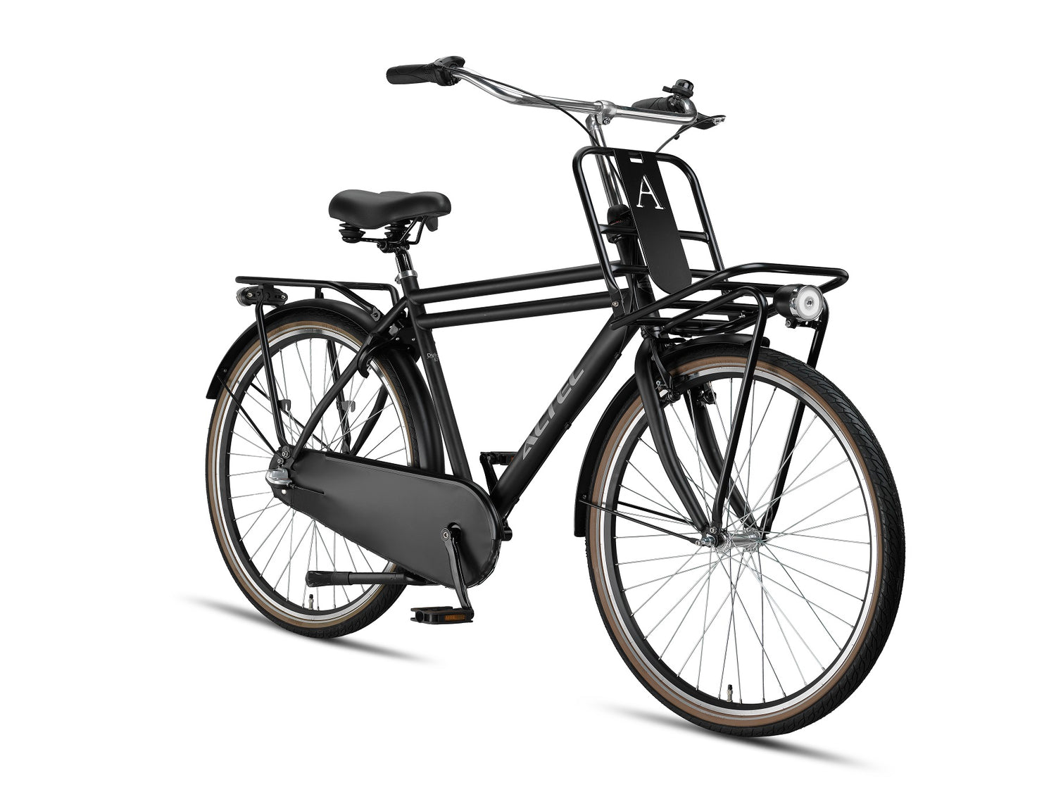 Altec Dutch 28inch Transportfiets N-3 Heren 50cm Mat zwart