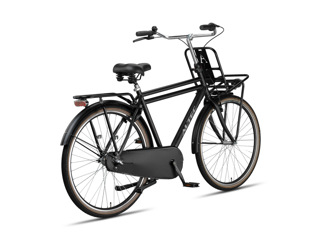 Altec Dutch 28inch Transportfiets N-3 Heren 50cm Mat zwart