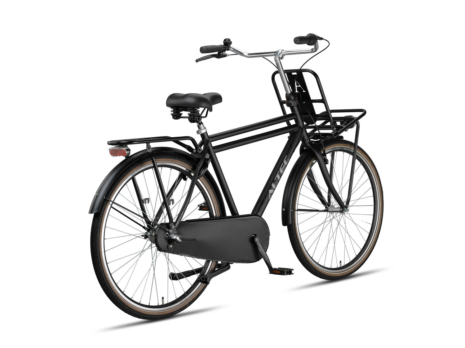 Altec Dutch 28inch Transportfiets N-3 Heren 50cm Mat zwart