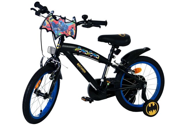 Batman Kinderfiets - Jongens fiets 16 inch - Zwart - 2 handremmen