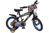 Batman Kinderfiets - Jongens fiets 14 inch - Zwart - Twee handremmen