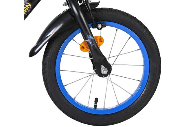 Batman Kinderfiets - Jongens fiets 14 inch - Zwart - Twee handremmen