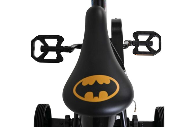 Batman Kinderfiets - Jongens fiets 14 inch - Zwart - Twee handremmen