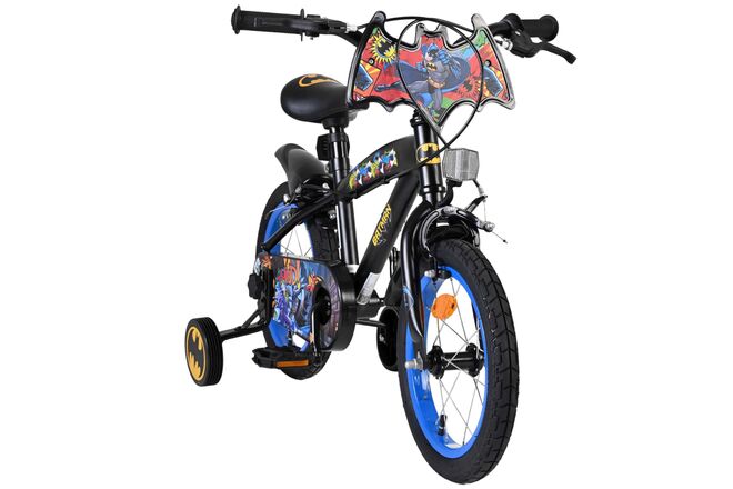 Batman Kinderfiets - Jongens fiets 14 inch - Zwart - Twee handremmen