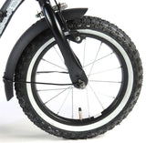 Volare Black Cruiser Kinderfiets Jongens fiets 14 inch Zwart