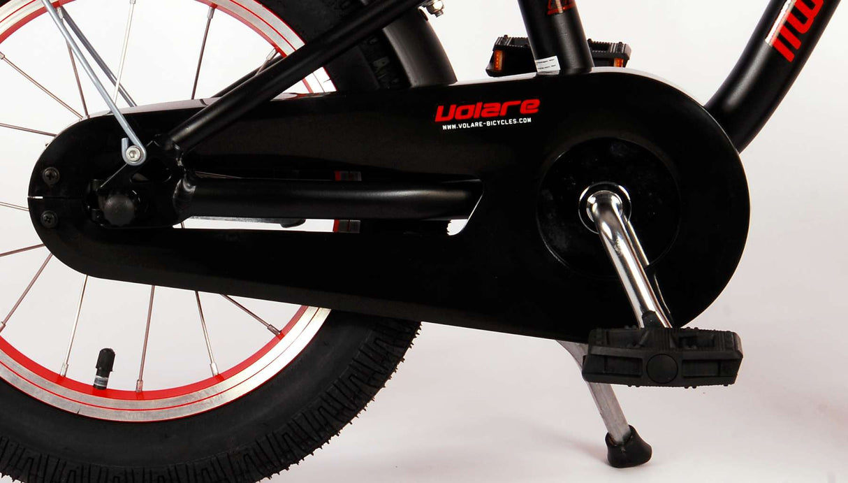 Volare Miracle Cruiser Kinderfiets Jongens fiets 14 inch Mat Zwart