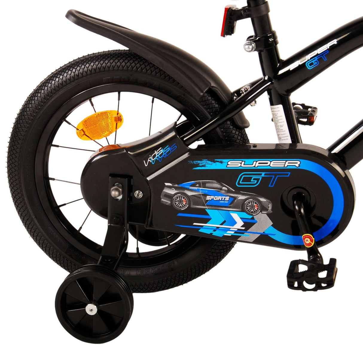 Volare Super GT Kinderfiets Jongens fiets blauw 14inch